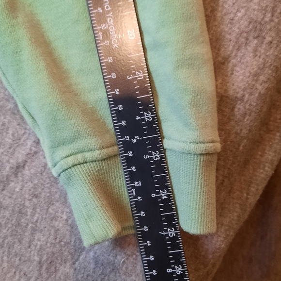 Vineyard Vines Sweater Large Green and Navy Quarter Zip Beach Preppy Nautical - Picture 9 of 12